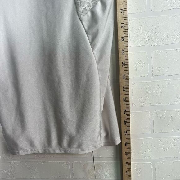 Coquette Womens Slip Dress Chemise size Large White Coquette Style - Picture 7 of 12